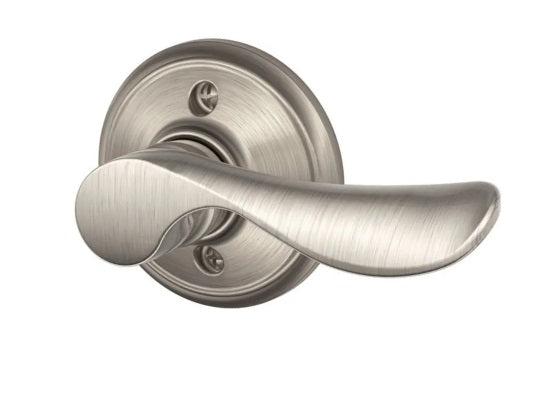 Schlage Right Hand Champagne Lever Half Dummy in Satin Nickel finish