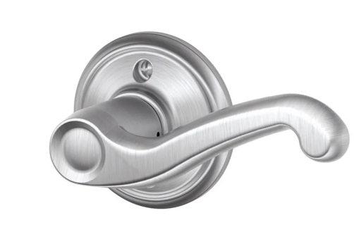 Schlage Right Hand Flair Lever Half Dummy in Satin Chrome finish