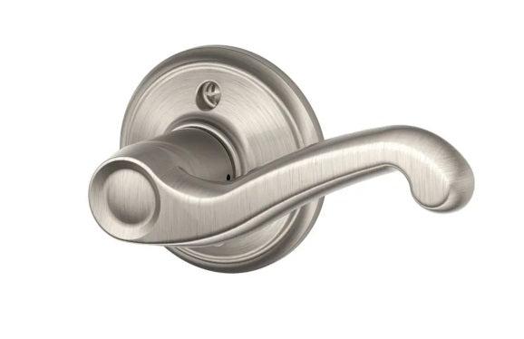 Schlage Right Hand Flair Lever Half Dummy in Satin Nickel finish