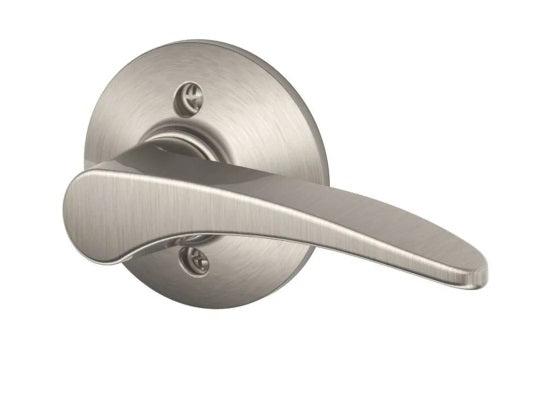 Schlage Right Hand Manhattan Lever Half Dummy in Satin Nickel finish