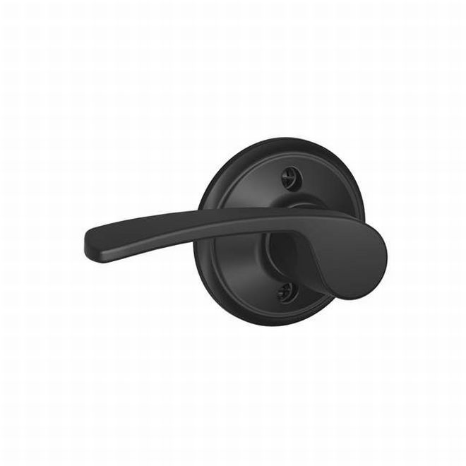 Schlage Right Hand Merano Lever Half Dummy in Flat Black finish