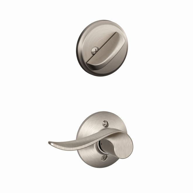 Schlage Right Hand Sacramento Lever Interior Active Trim - Exterior Handleset Sold Separately in Satin Nickel finish