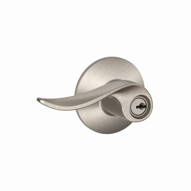 Schlage Sacramento Lever Keyed Entry Lock in Satin Nickel finish