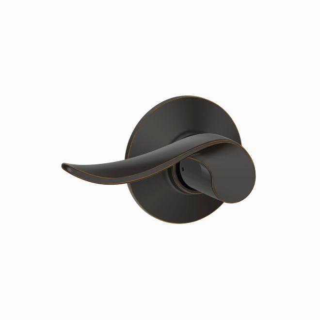 Schlage Sacramento Passage Lever in Aged Bronze finish