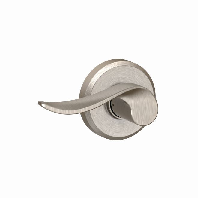 Schlage Sacramento Passage Lever With Greyson Rosette in Satin Nickel finish