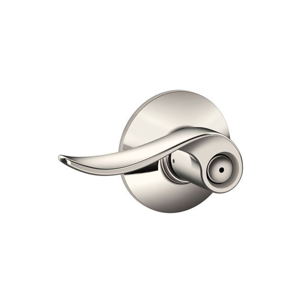 Schlage Sacramento Privacy Lever in Polished Nickel finish