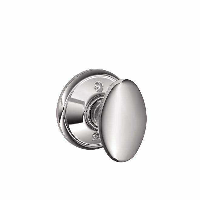 Schlage Siena Knob Half Dummy in Bright Chrome finish