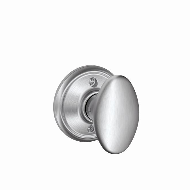 Schlage Siena Knob Half Dummy in Satin Chrome finish