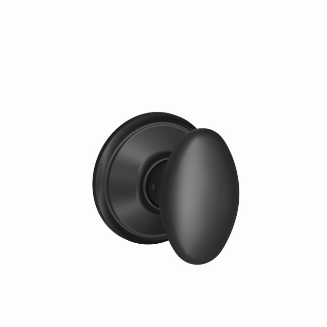 Schlage Siena Passage Knob in Flat Black finish