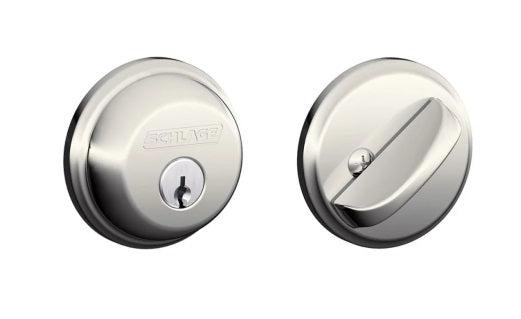 Schlage Tapered Single Cylinder Deadbolt in Satin Nickel finish