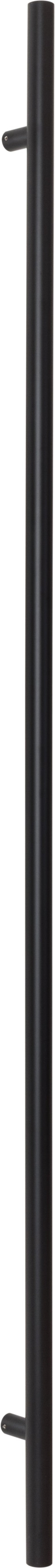 Sure-Loc 48" Round Long Door Pull, Single-Sided in Flat Black finish
