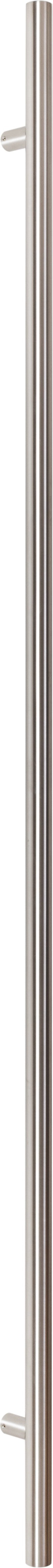 Sure-Loc 48" Round Long Door Pull, Single-Sided in Satin Stainless Steel finish