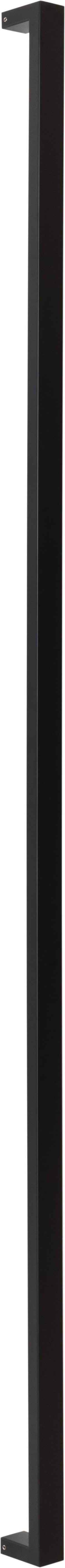 Sure-Loc 48" Square Long Door Pull, Single-Sided in Flat Black finish