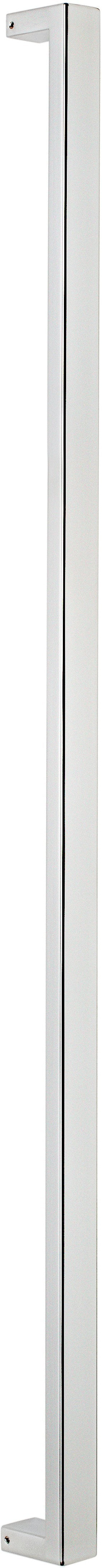 Sure-Loc 48" Square Long Door Pull, Single-Sided in Polished Chrome finish