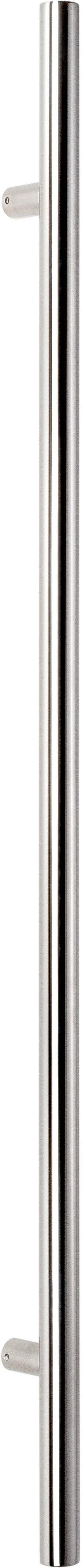 Sure-Loc 72" Round Long Door Pull, Single-Sided in Polished Chrome finish