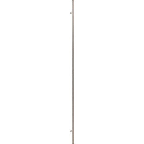 The Sure-Loc 72" Round Long Door Pull, Single-Sided in Satin Stainless Steel finish