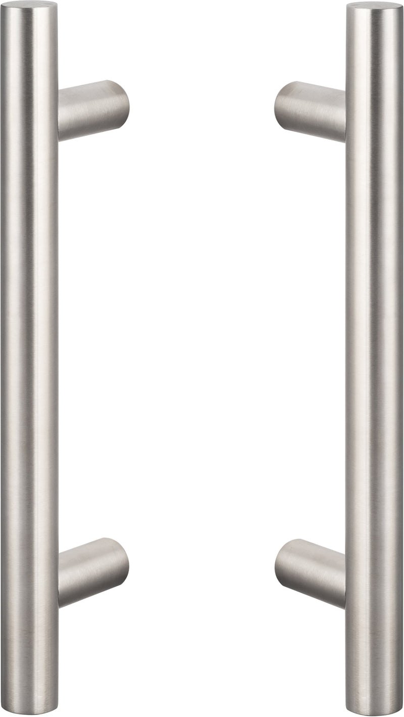 Sure-Loc Barn Door Handle, 12", Ladder, 2-Sided in Satin Stainless Steel finish