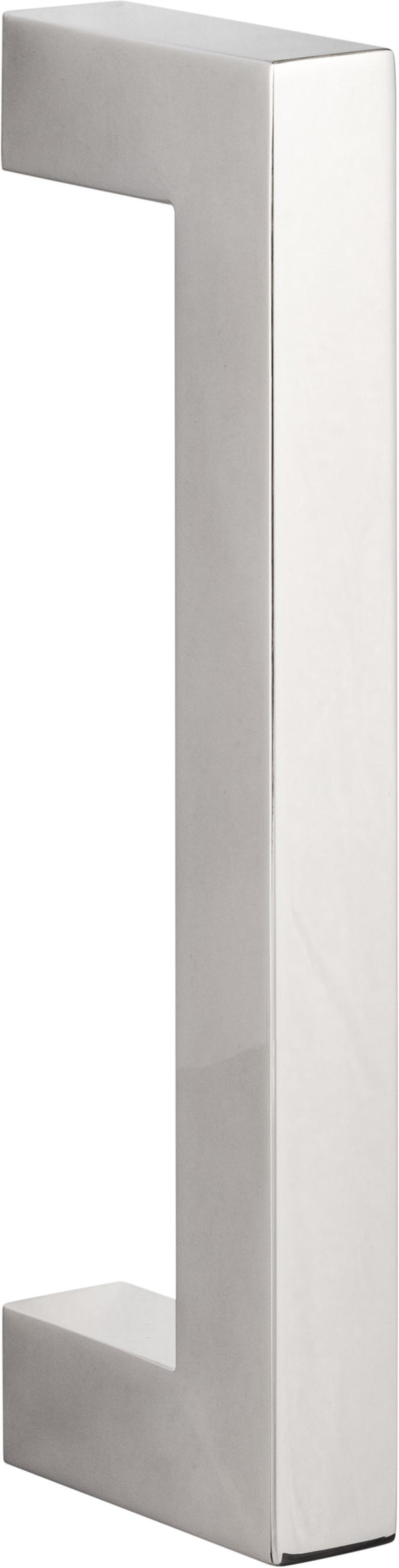 Sure-Loc Barn Door Handle, 8", Square, Single Sided in Polished Chrome finish