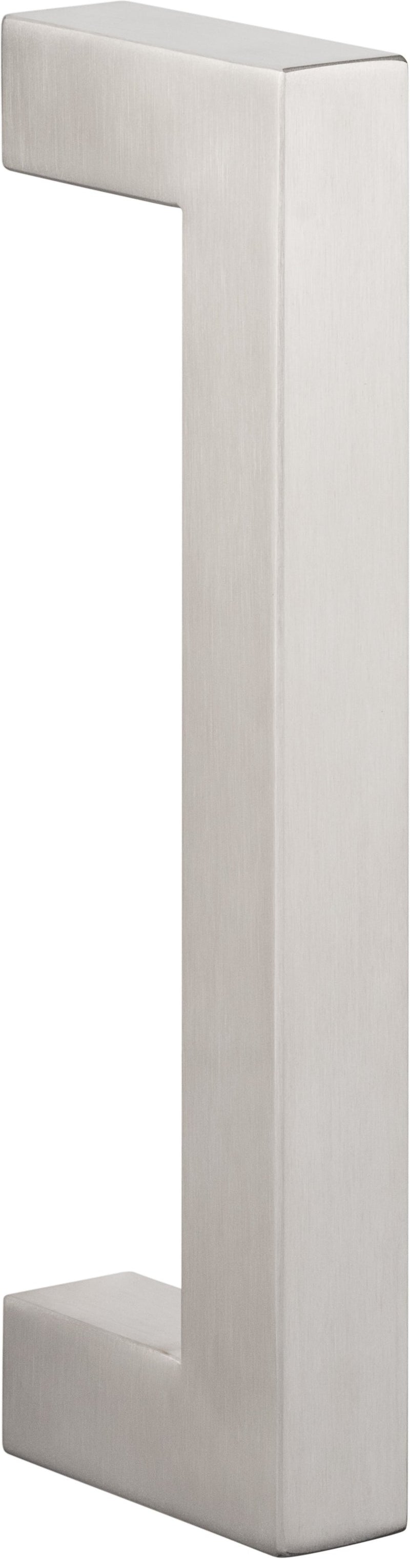 Sure-Loc Barn Door Handle, 8", Square, Single Sided in Satin Stainless Steel finish