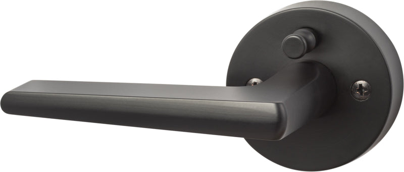 Sure-Loc Basel 28 Degree Privacy Lever in Flat Black finish