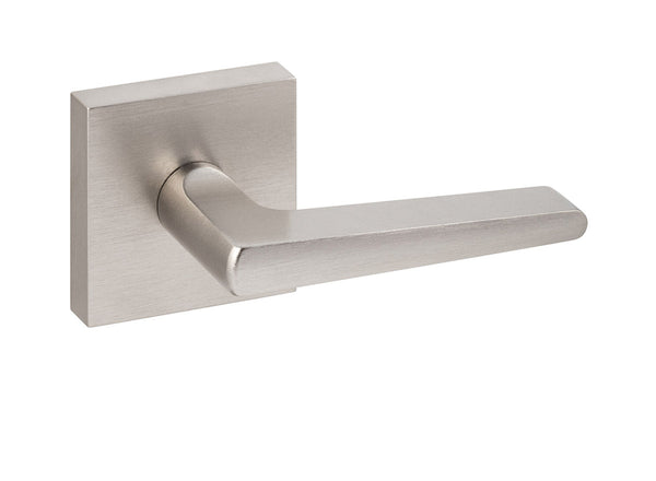 The Sure-Loc Basel 28 Degree Square Passage Lever in Satin Nickel finish