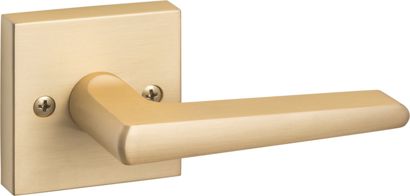 Sure-Loc Basel Square Dummy Lever in Satin Brass finish