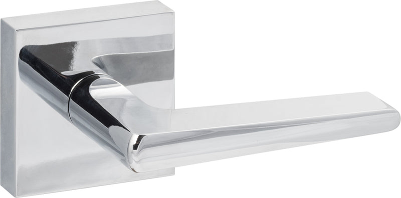 Sure-Loc Basel Square Passage Lever in Polished Chrome finish