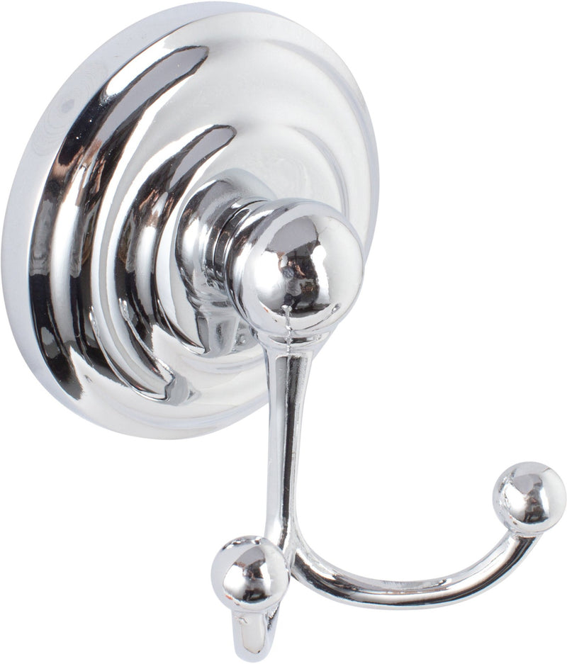 Sure-Loc Boulder Robe Hook, With Double Hook in Polished Chrome finish