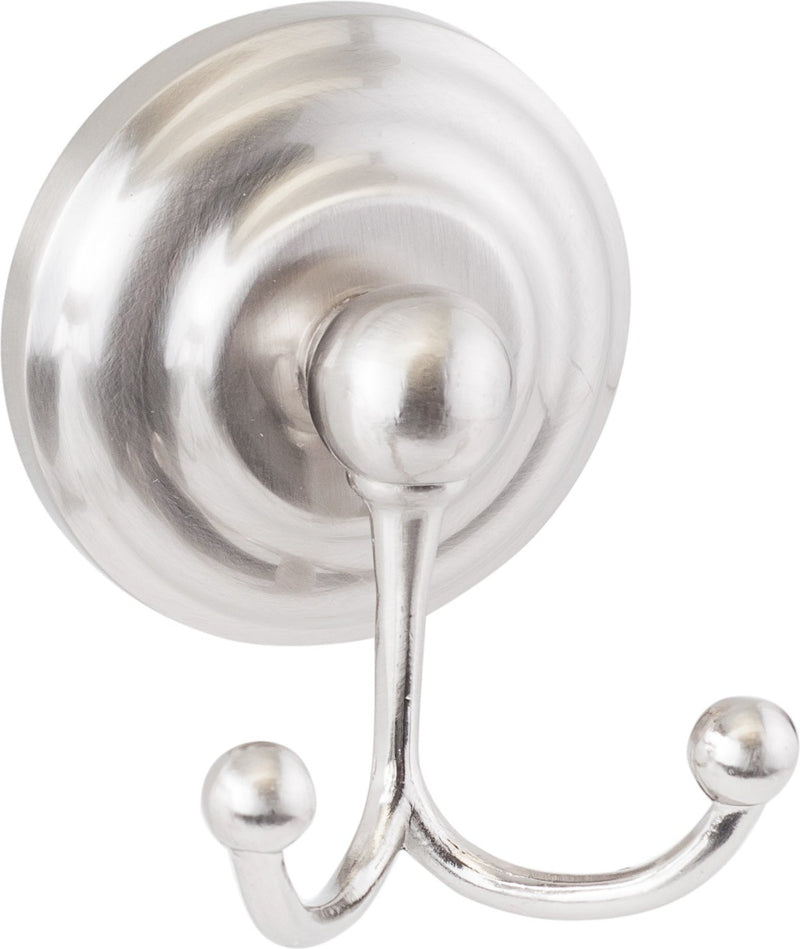 Sure-Loc Boulder Robe Hook, With Double Hook in Satin Nickel finish