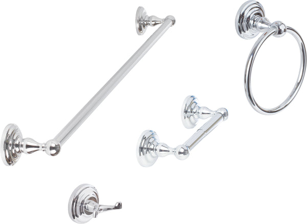 Sure-Loc Boulder Series Bath Set, Two Post in Polished Chrome finish
