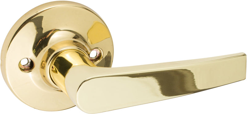 Sure-Loc Cedar Dummy Lever in Polished Brass finish