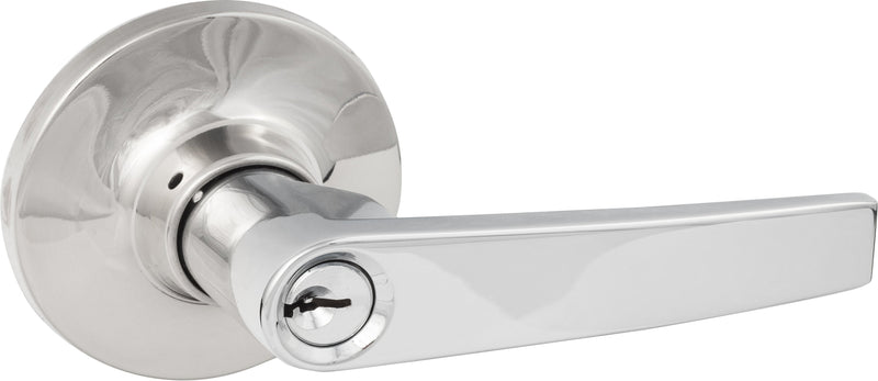 Sure-Loc Cedar Entry Lever in Polished Chrome finish