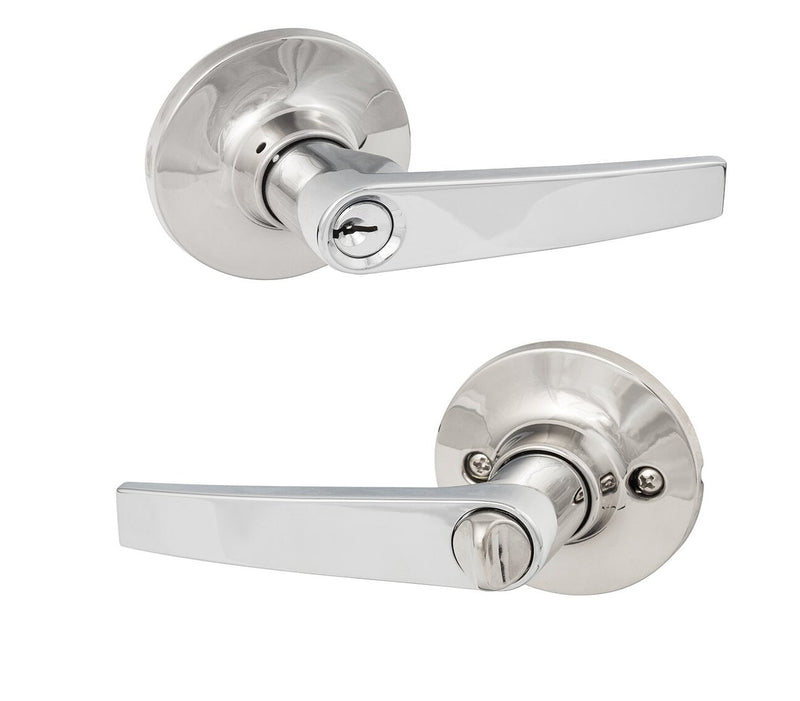 The Sure-Loc Cedar Lever in Polished Chrome finish