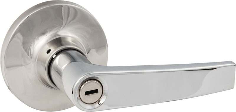 Sure-Loc Cedar Privacy Lever in Polished Chrome finish