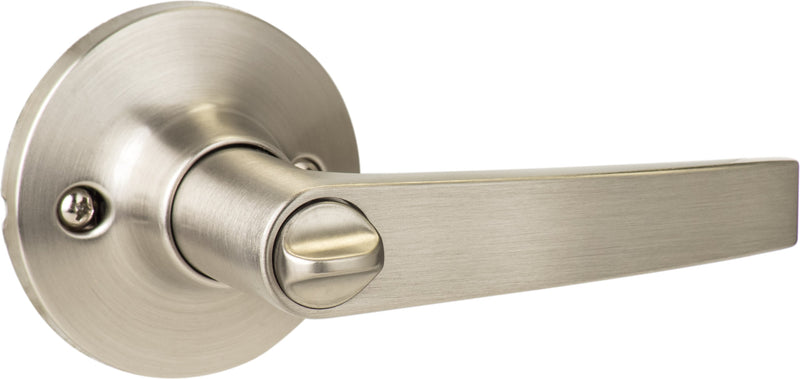 Sure-Loc Cedar Privacy Lever in Satin Nickel finish