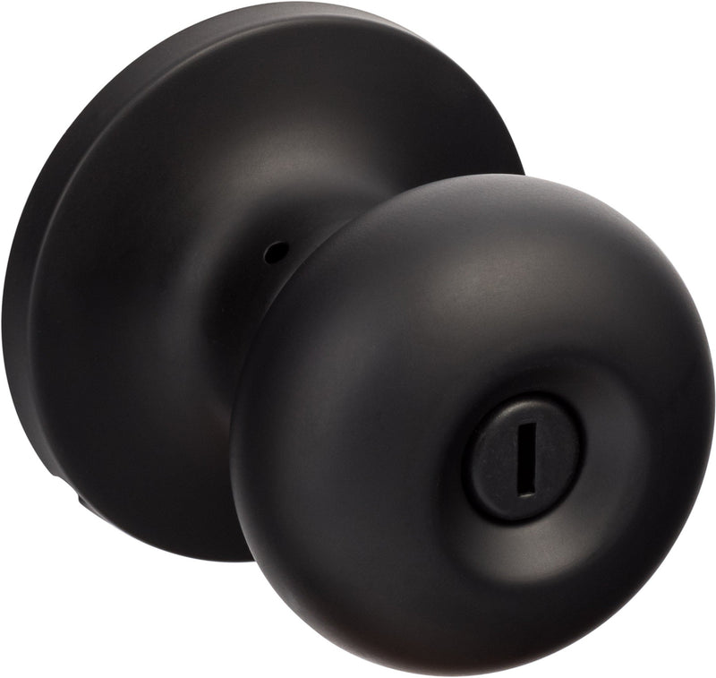 Sure-Loc Durango Privacy Knobset in Flat Black finish