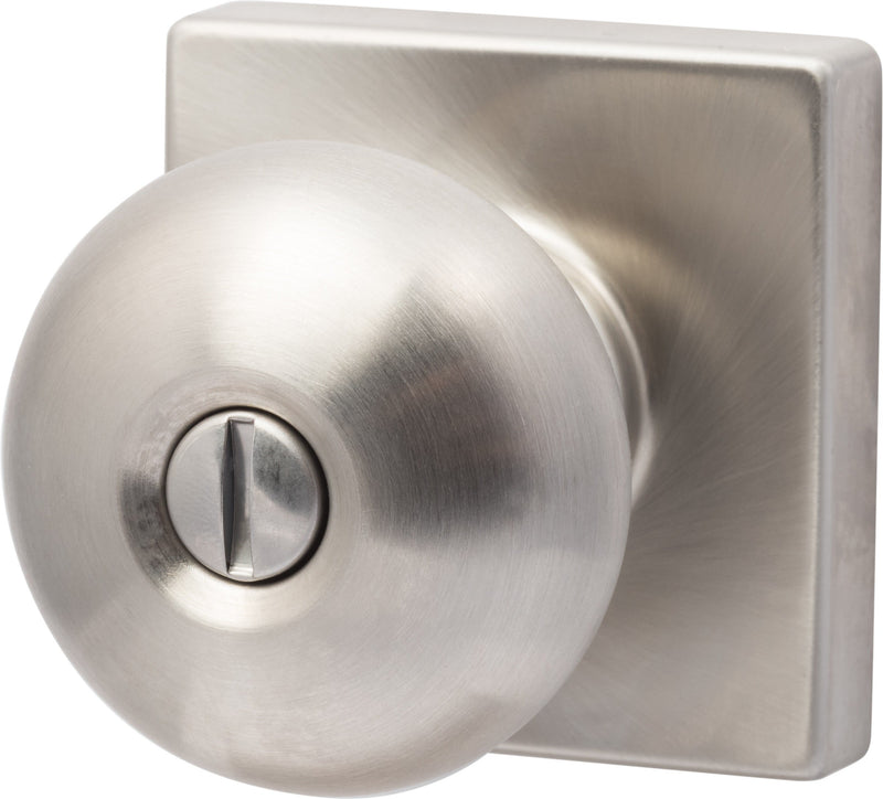 Sure-Loc Durango Square Privacy Knobset in Satin Nickel finish