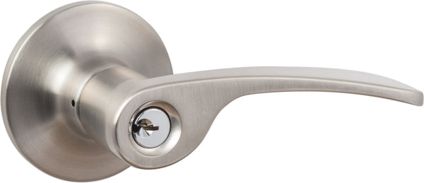 Sure-Loc Edge Entry Lever, Grade 2 in Satin Nickel finish