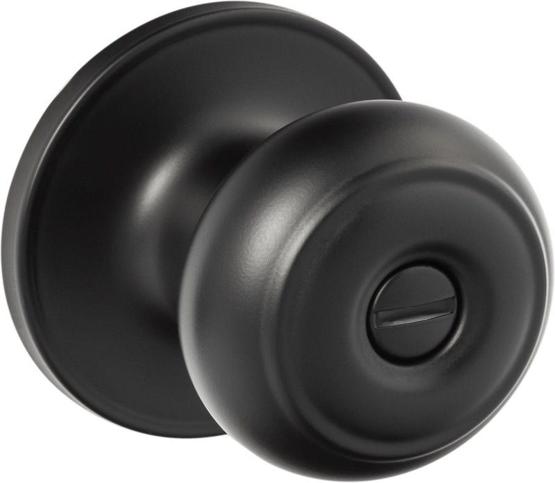 Sure-Loc Juniper Privacy Knob in Flat Black finish