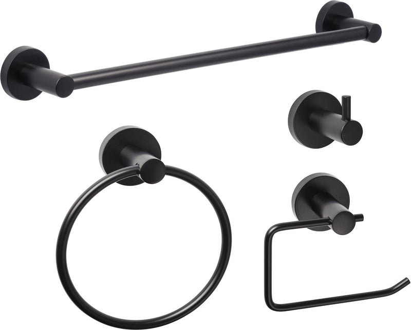 Sure-Loc Lugano Series Bath Set in Flat Black finish