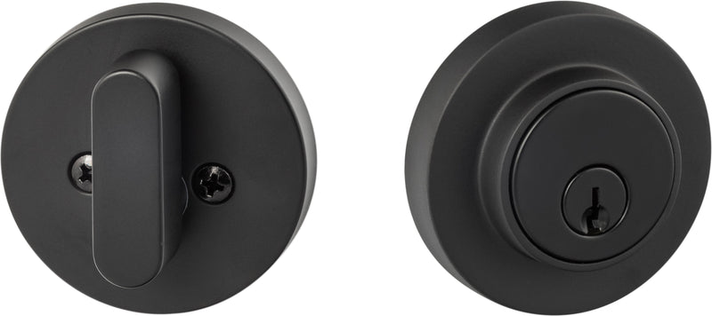 Sure-Loc Modern Single Cylinder Deadbolt in Flat Black finish