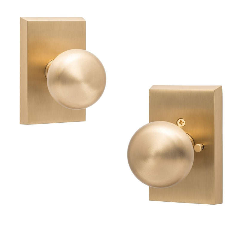 Sure-Loc Oakley Knob in Satin Brass finish