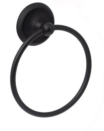 Sure-Loc Pinedale Towel Ring in Flat Black finish