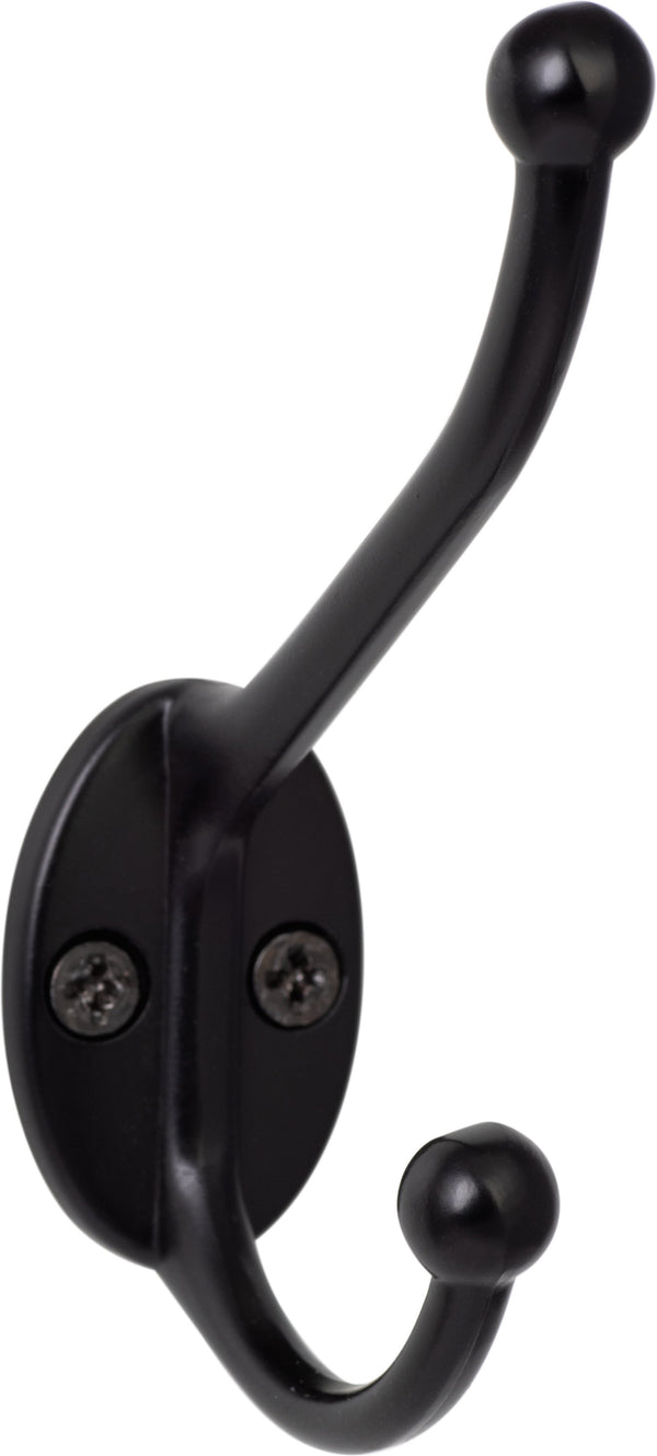 Sure-Loc Robe and Coat Hook in Flat Black finish