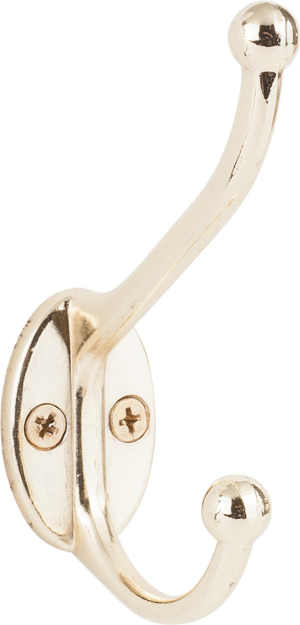 Sure-Loc Robe and Coat Hook in Polished Brass finish