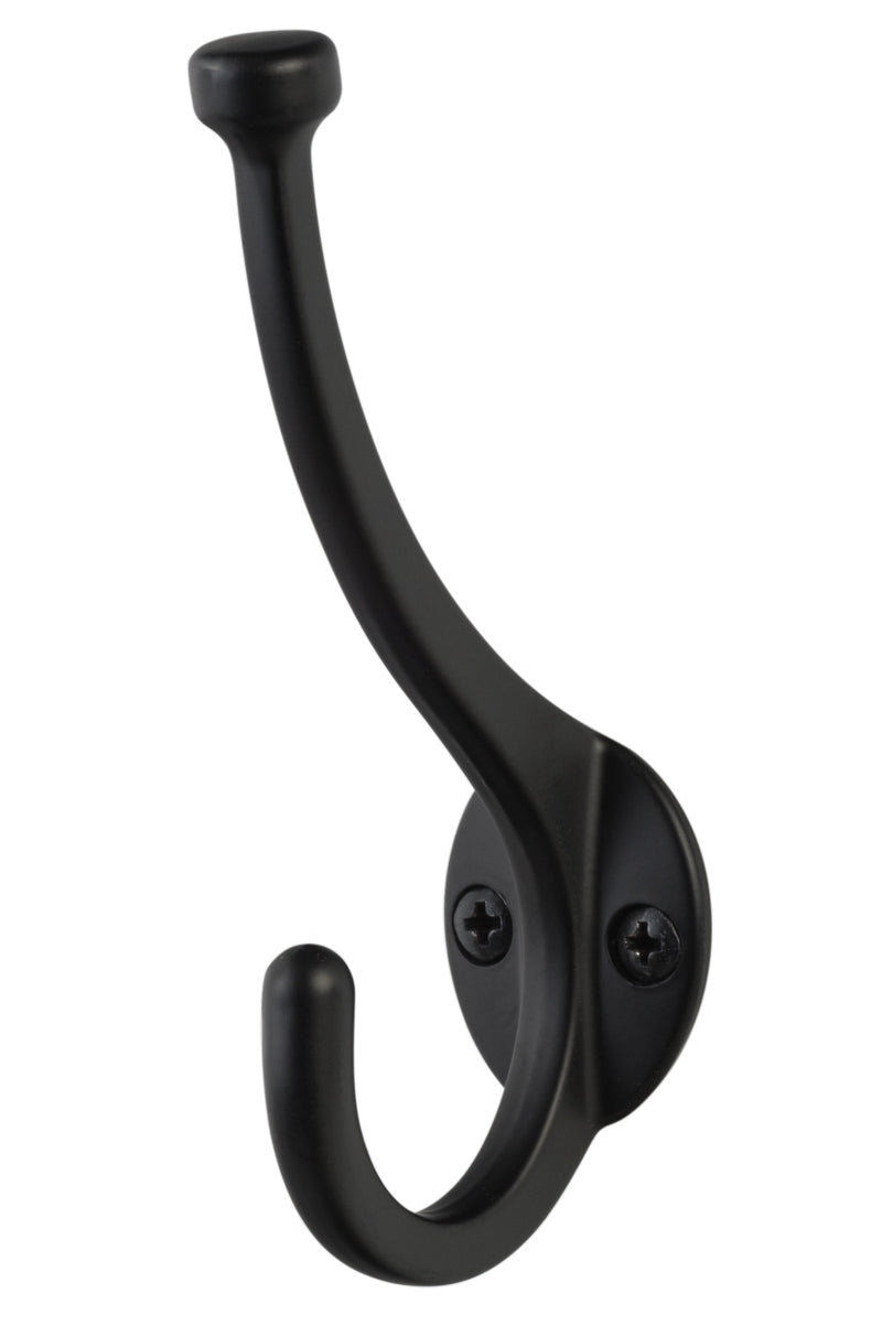 Sure-Loc Small Pilltop Coat Hook in Flat Black finish