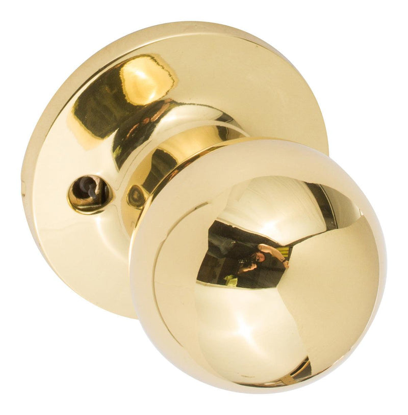 Sure-Loc Tahoe Knob in Polished Brass finish