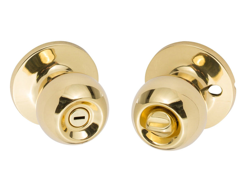 Sure-Loc Tahoe Knob in Polished Brass finish