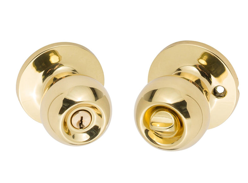 Sure-Loc Tahoe Knob in Polished Brass finish