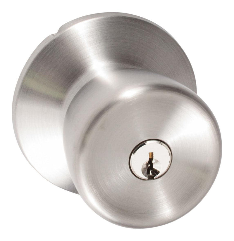 Sure-Loc Tulip Entrance Knobset in Satin Stainless Steel finish